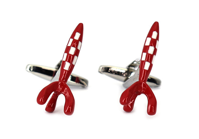 赤-白-ロケット-カフリングス-色-赤色-カフスボタン-赤-ロケット-男女-おしゃれ-大人気-スーツ-結婚式-プレゼント-入園式-入学式-成人式-カフス専門店