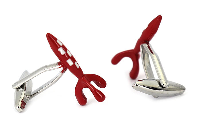 赤-白-ロケット-カフリングス-色-赤色-カフスボタン-赤-ロケット-男女-おしゃれ-大人気-スーツ-結婚式-プレゼント-入園式-入学式-成人式-カフス専門店