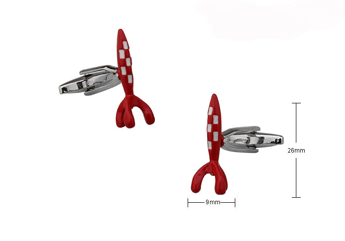 赤-白-ロケット-カフリングス-色-赤色-カフスボタン-赤-ロケット-男女-おしゃれ-大人気-スーツ-結婚式-プレゼント-入園式-入学式-成人式-カフス専門店