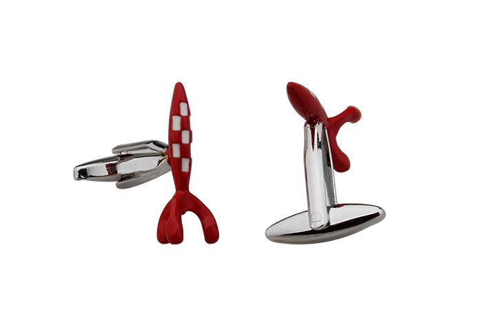 赤-白-ロケット-カフリングス-色-赤色-カフスボタン-赤-ロケット-男女-おしゃれ-大人気-スーツ-結婚式-プレゼント-入園式-入学式-成人式-カフス専門店
