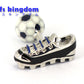 サッカー-ボール-スパイクシューズ-アシメトリ-カフリングス-色-黒-白色-カフスボタン-黒-男女-サッカー-スポーツ-おしゃれ-大人気-スーツ-結婚式-プレゼント-入園式-入学式-成人式-カフス専門店