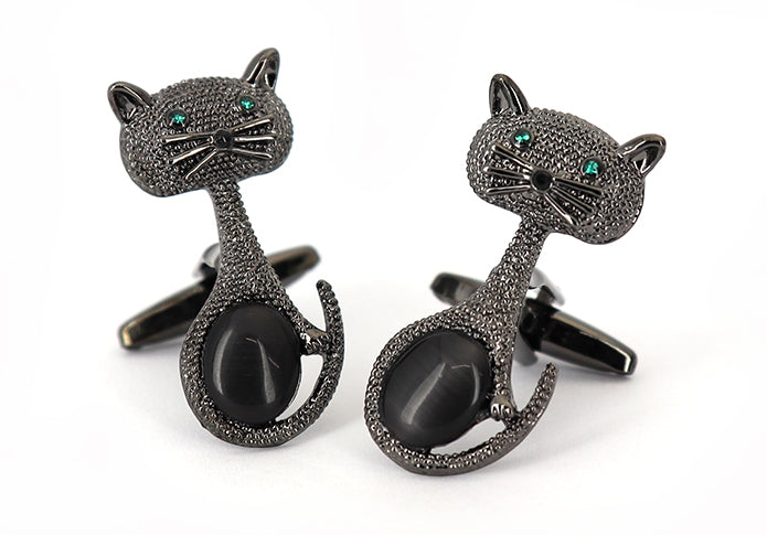 縦長-黒猫-グリーン-アイ-カフリングス-色-黒-カフスボタン-ブラック-男女-動物-おしゃれ-大人気-スーツ-結婚式-プレゼント-入園式-入学式-成人式-カフス専門店