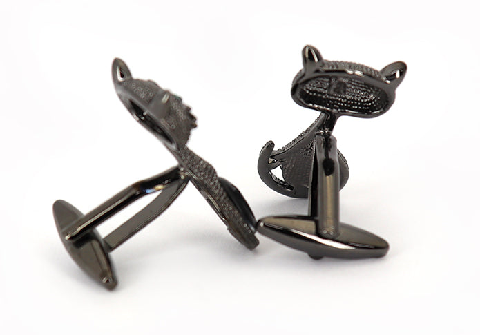 縦長-黒猫-グリーン-アイ-カフリングス-色-黒-カフスボタン-ブラック-男女-動物-おしゃれ-大人気-スーツ-結婚式-プレゼント-入園式-入学式-成人式-カフス専門店