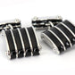 縞-模様-留め具-同型-チェーン-カフリングス-色-黒-カフスボタン-ブラック-男女-おしゃれ-大人気-スーツ-結婚式-プレゼント-入園式-入学式-成人式-カフス専門店