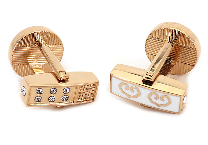 留め具-裏表-デザインちがう-リバーシブル-色-黒-銅色-カフスボタン-ブラック-おすすめ-おしゃれ-かわいい-男女-営業マン-結婚式-スーツ-人気-カフリングス-プレゼント-ギフト-入園式-入学式-成人式