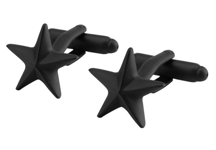 目立ちすぎず しっかり 可愛い スター カフスボタン 【 銀色 星型 】 【 黒色 星形 】 【 銅色 星型 】 【 おすすめ おしゃれ かわいい 男女 営業マン 結婚式 スーツ 人気 カフリングス プレゼント ギフト 入園式 入学式 成人式 】