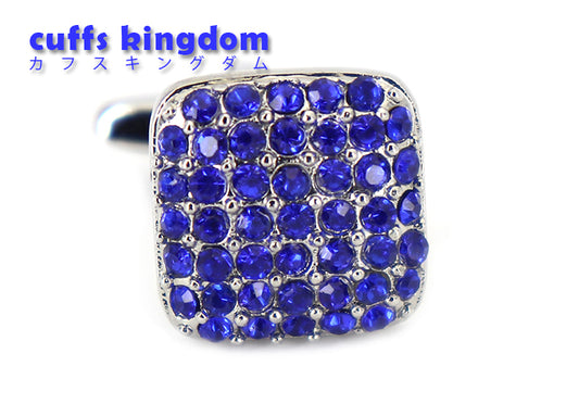 細かな-デザイン-キラキラ-輝く-青色-小粒-カフスボタン-ジュエル系-ブルー-おすすめ-おしゃれ-かわいい-男女-営業マン-結婚式-スーツ-人気-カフリングス-プレゼント-ギフト-入園式-入学式-成人式