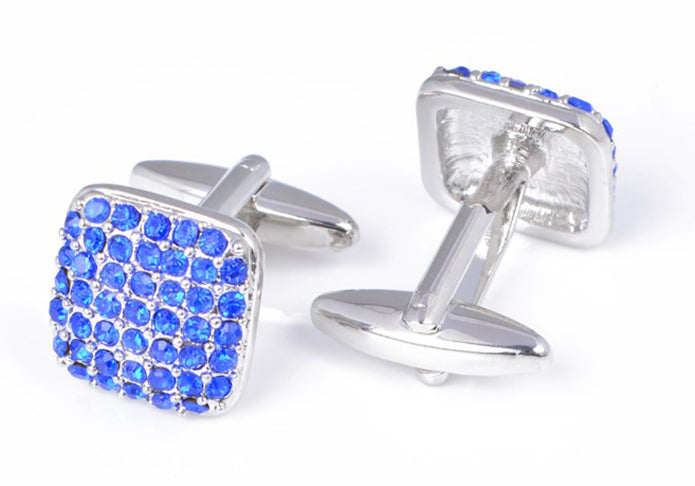 細かな-デザイン-キラキラ-輝く-青色-小粒-カフスボタン-ジュエル系-ブルー-おすすめ-おしゃれ-かわいい-男女-営業マン-結婚式-スーツ-人気-カフリングス-プレゼント-ギフト-入園式-入学式-成人式