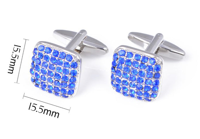 細かな-デザイン-キラキラ-輝く-青色-小粒-カフスボタン-ジュエル系-ブルー-おすすめ-おしゃれ-かわいい-男女-営業マン-結婚式-スーツ-人気-カフリングス-プレゼント-ギフト-入園式-入学式-成人式