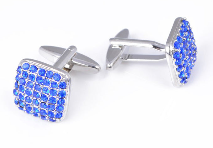 細かな-デザイン-キラキラ-輝く-青色-小粒-カフスボタン-ジュエル系-ブルー-おすすめ-おしゃれ-かわいい-男女-営業マン-結婚式-スーツ-人気-カフリングス-プレゼント-ギフト-入園式-入学式-成人式