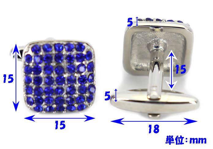 細かな-デザイン-キラキラ-輝く-青色-小粒-カフスボタン-ジュエル系-ブルー-おすすめ-おしゃれ-かわいい-男女-営業マン-結婚式-スーツ-人気-カフリングス-プレゼント-ギフト-入園式-入学式-成人式
