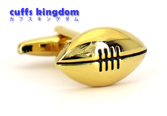 ゴールデン-ラグビー-ボール-金色-カフスボタン-ゴールド系-おすすめ-ユニーク-おしゃれ-スポーツ-男女-営業マン-結婚式-スーツ-人気-カフリングス-プレゼント-ギフト-入園式-入学式-成人式