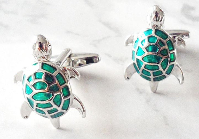 縁起物-カメ-金-ｘ-緑-色-銀-ｘ-青-色-銀-ｘ-赤-色-カフスボタン-おすすめ-おしゃれ-縁起物-かわいい-男女-営業マン-結婚式-スーツ-人気-カフリングス-プレゼント-ギフト-入園式-入学式-成人式