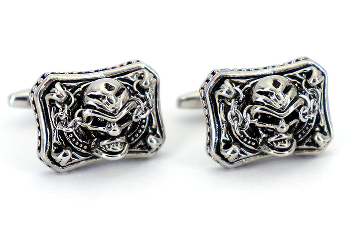 立体的-重厚-スカルヘッド-シルバー-アクセ-風-銀色-カフスボタン-シルバー系-男女-おすすめ-おしゃれ-男女-ユニーク-営業マン-結婚式-スーツ-人気-カフリングス-プレゼント-ギフト-入園式-入学式-成人式