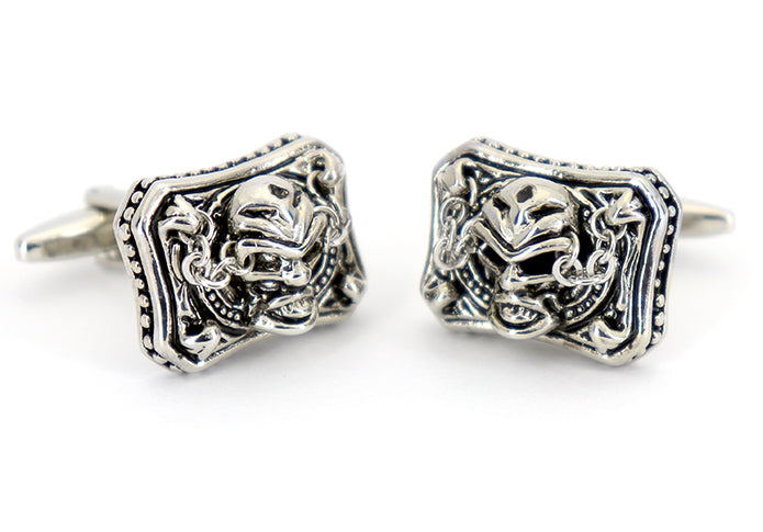 立体的-重厚-スカルヘッド-シルバー-アクセ-風-銀色-カフスボタン-シルバー系-男女-おすすめ-おしゃれ-男女-ユニーク-営業マン-結婚式-スーツ-人気-カフリングス-プレゼント-ギフト-入園式-入学式-成人式