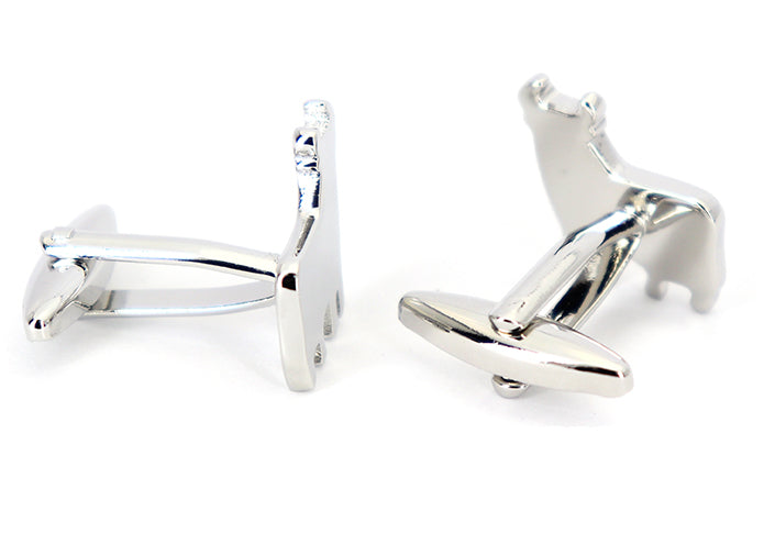 牛-シルエット-デザイン-カフス-銀色-シルバー系-男女-ユニーク-おすすめ-おしゃれ-男女-営業マン-結婚式-スーツ-人気-カフリングス-プレゼント-ギフト-入園式-入学式-成人式