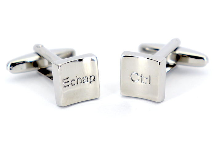キーボード-キー-esc-ctrl-銀色-シルバー系-男女-クール-おすすめ-おしゃれ-男女-営業マン-結婚式-スーツ-人気-カフリングス-プレゼント-ギフト-入園式-入学式-成人式