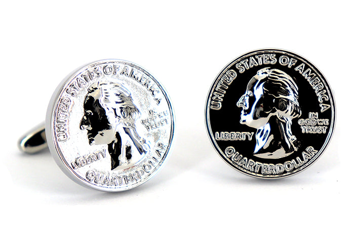 米-ドル-25-セント-硬貨-風-カフスボタン-銀色-シルバー系-男女-円形-おすすめ-おしゃれ-男女-営業マン-結婚式-スーツ-人気-カフリングス-プレゼント-ギフト-入園式-入学式-成人式