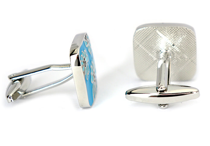 色味-鮮やか-ブルー-フラワー-カフスボタン-スカイブルー-色-フラワー系-男女-おすすめ-おしゃれ-男女-キュート-かわいい-営業マン-結婚式-スーツ-人気-カフリングス-プレゼント-ギフト-入園式-入学式-成人式