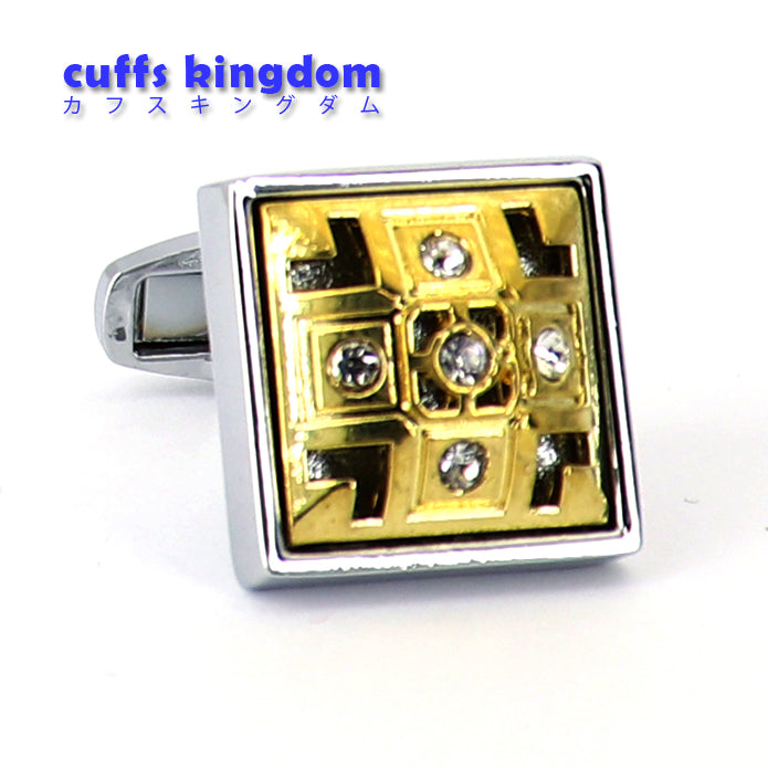 細やかな-細工-施された-色-シルバー-ゴールド-四角いカフス-おしゃれ-男女-かわいい-結婚式-スーツ-人気-カフリングス-プレゼント-ギフト-入園式-入学式-成人式