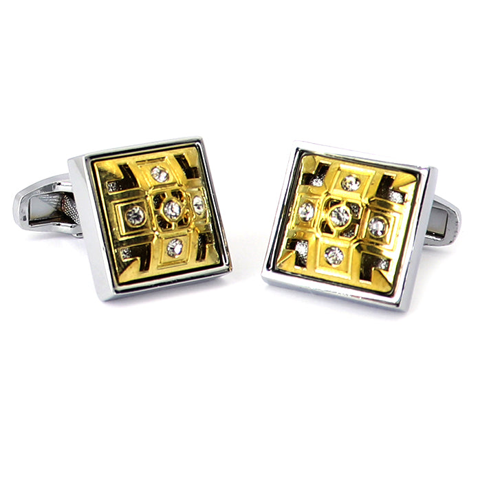 細やかな-細工-施された-色-シルバー-ゴールド-四角いカフス-おしゃれ-男女-かわいい-結婚式-スーツ-人気-カフリングス-プレゼント-ギフト-入園式-入学式-成人式