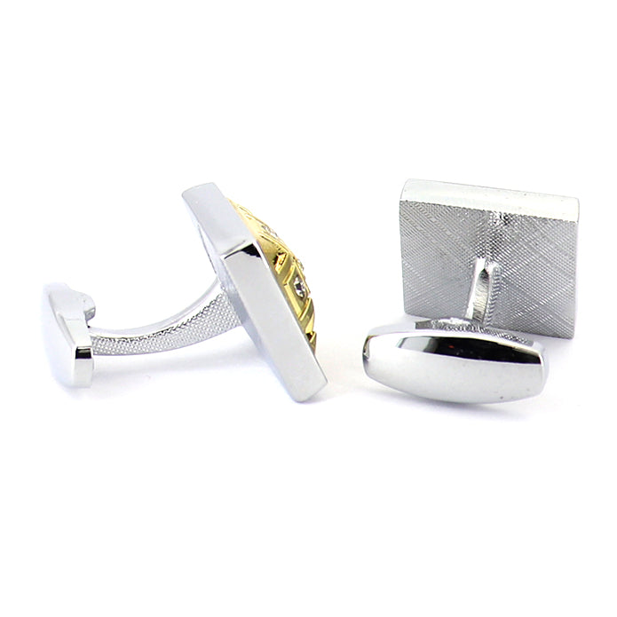 細やかな-細工-施された-色-シルバー-ゴールド-四角いカフス-おしゃれ-男女-かわいい-結婚式-スーツ-人気-カフリングス-プレゼント-ギフト-入園式-入学式-成人式