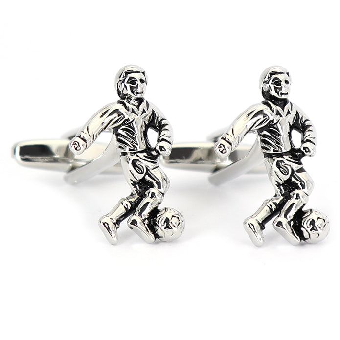 楽しい-スポーツ-サッカー-スタイル-色-シルバー-カフスボタン-おしゃれ-サッカー-男女-スポーツ-結婚式-スーツ-人気-カフリングス-プレゼント-ギフト-入園式-入学式-成人式