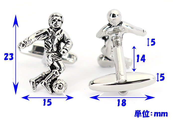 楽しい-スポーツ-サッカー-スタイル-色-シルバー-カフスボタン-おしゃれ-サッカー-男女-スポーツ-結婚式-スーツ-人気-カフリングス-プレゼント-ギフト-入園式-入学式-成人式