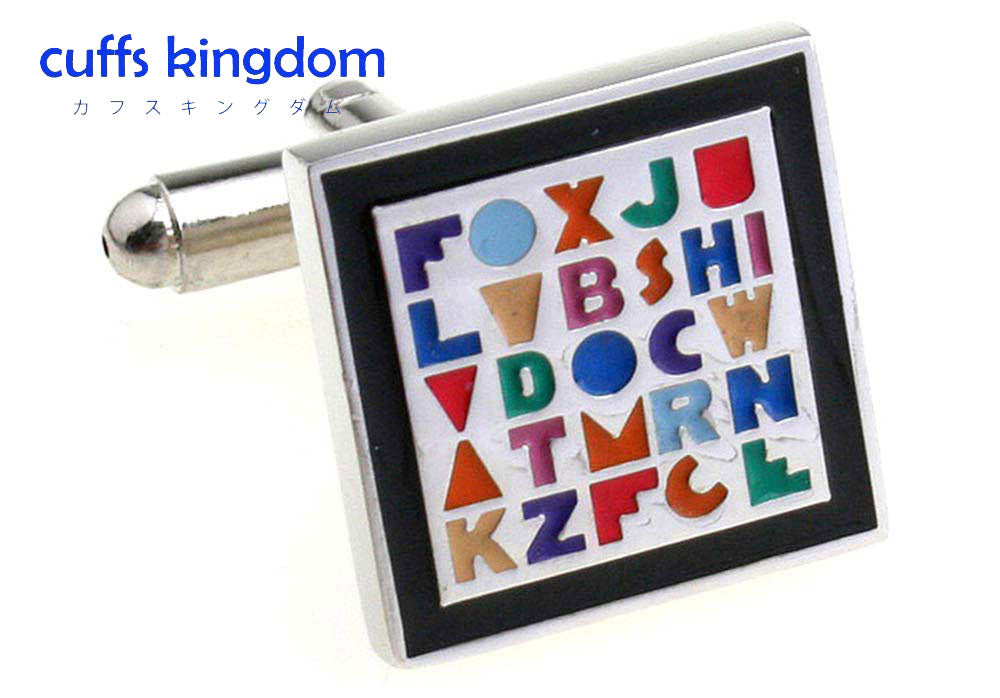 明るい-陽気-デザイン-ポップ柄-カフスボタン-カラフル系-おしゃれ-男女-カフリングス-人気-個性-プレゼント-カフス専門店