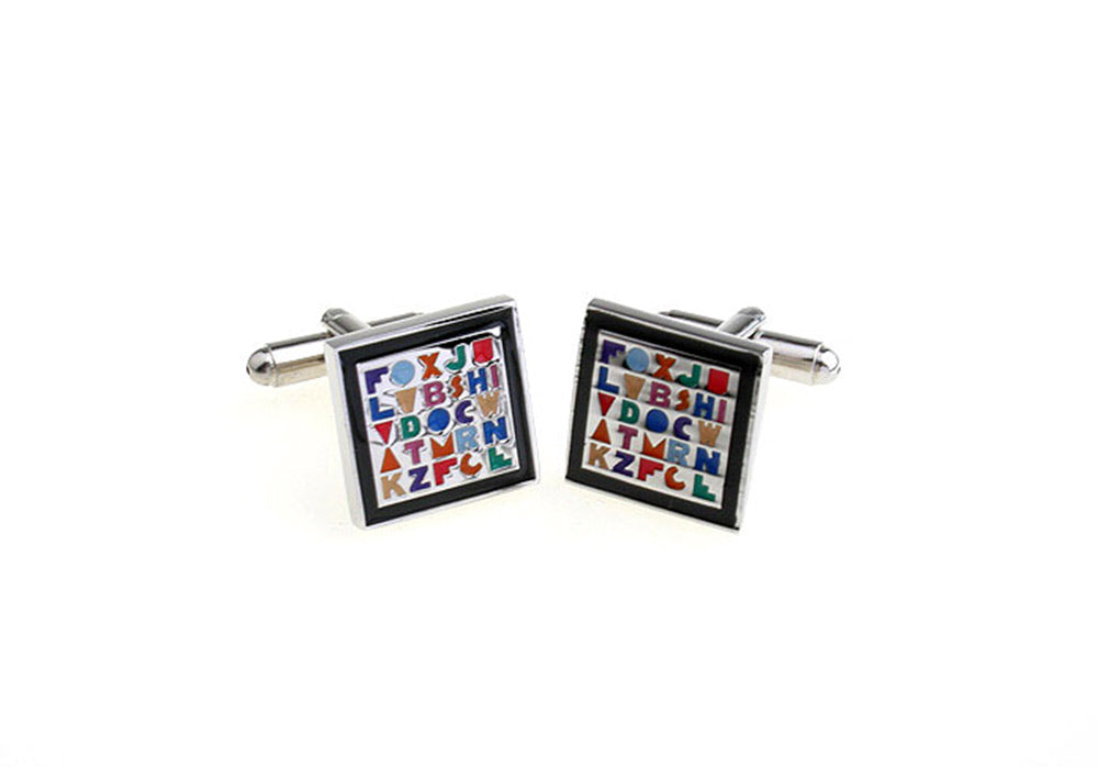 明るい-陽気-デザイン-ポップ柄-カフスボタン-カラフル系-おしゃれ-男女-カフリングス-人気-個性-プレゼント-カフス専門店