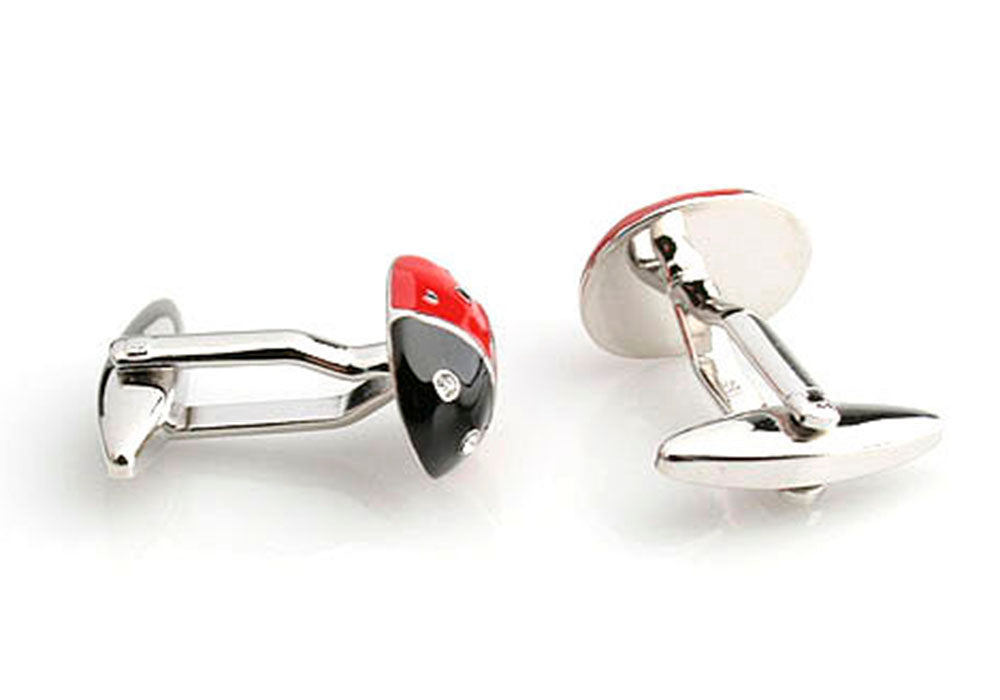赤色-てんとう虫-カフスボタン-赤系-レッド-男女-カフリングス-営業マン-おしゃれ-かわいい-結婚式-カジュアル-シンプル-スーツ-人気-プレゼント-ギフト-入園式-入学式-成人式