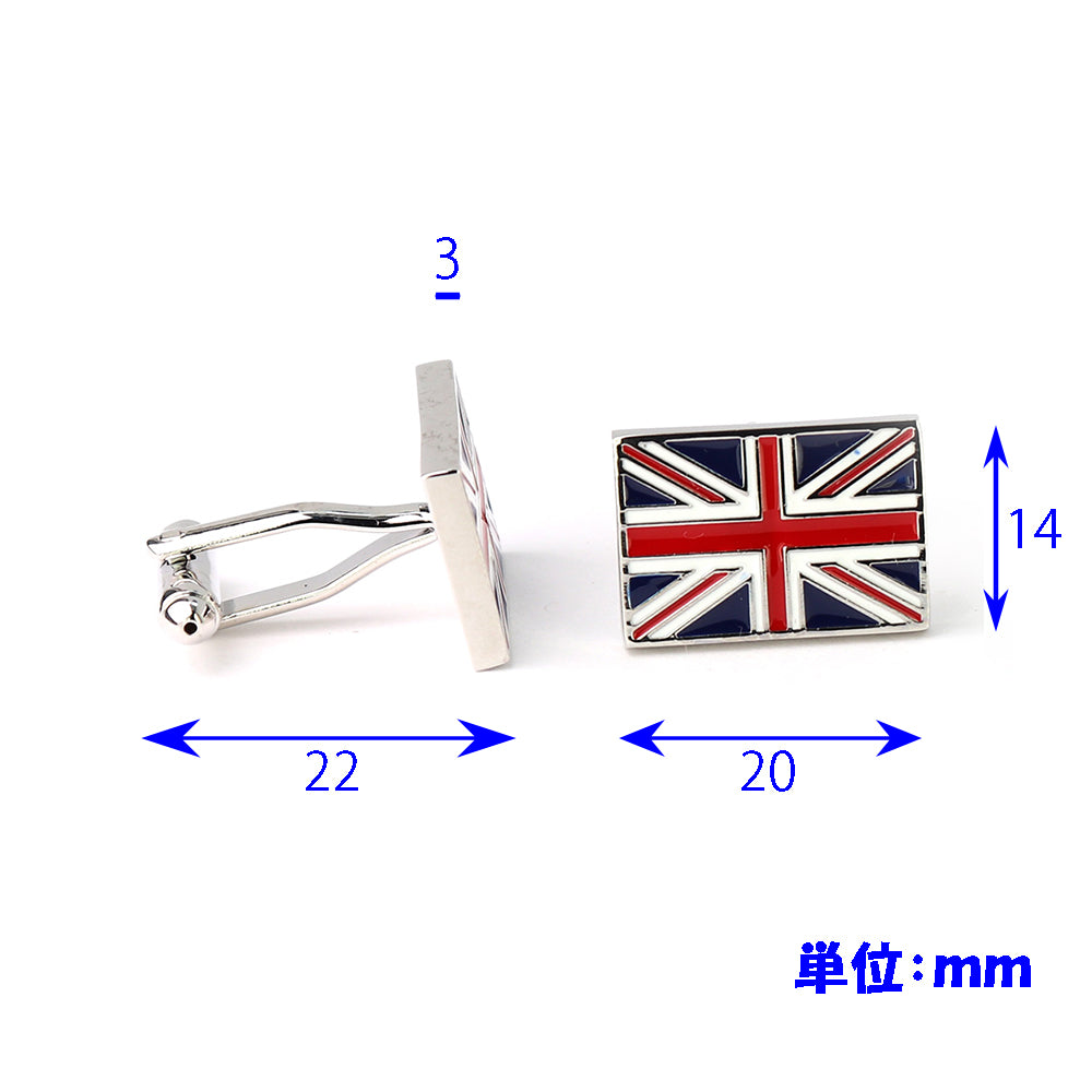 英国旗-ユニオンジャック-カフスボタン-ロックンロール-カラフル系-ビジネス-社交-国旗-カフリングス-集まり-人気-個性-フォーマル-カフス専門店