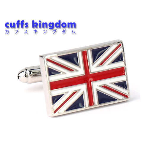 英国旗-ユニオンジャック-カフスボタン-ロックンロール-カラフル系-ビジネス-社交-国旗-カフリングス-集まり-人気-個性-フォーマル-カフス専門店