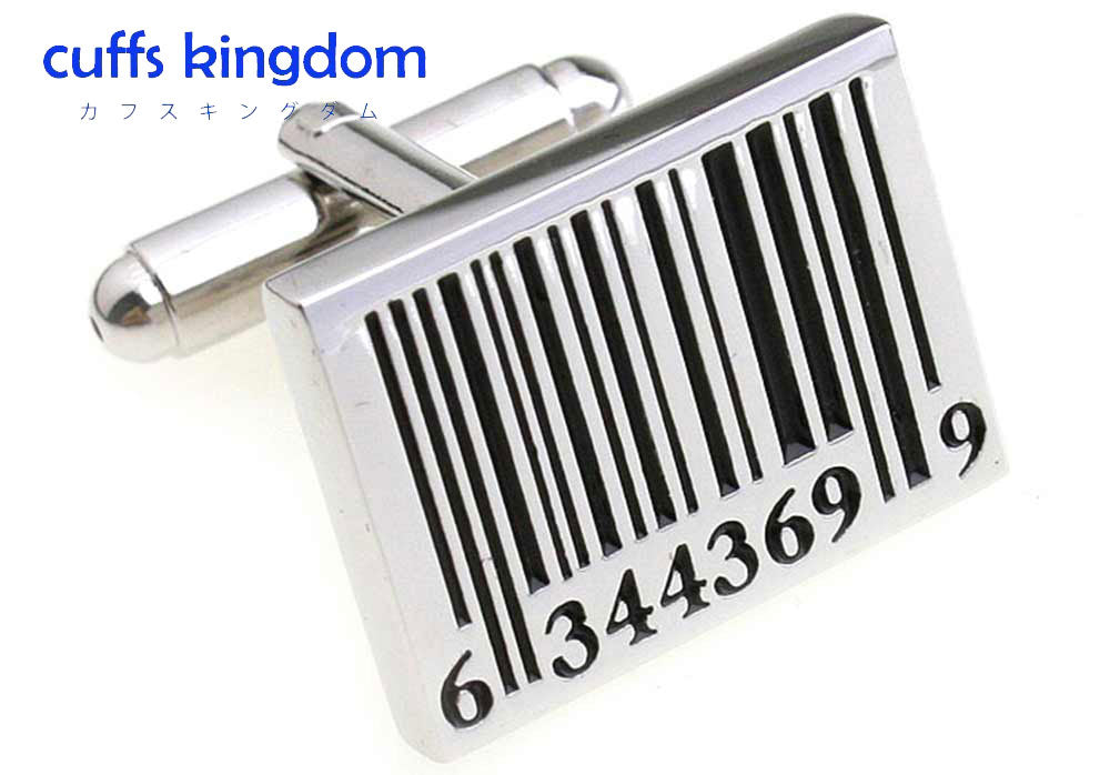 バーコード-カフスボタン-自然振舞えたらつわものお笑いカ-黒系-ブラック-男女-カフリングス-営業マン-おしゃれ-かわいい-結婚式-カジュアル-ユニーク-スーツ-人気-プレゼント-ギフト-入園式-入学式-成人式