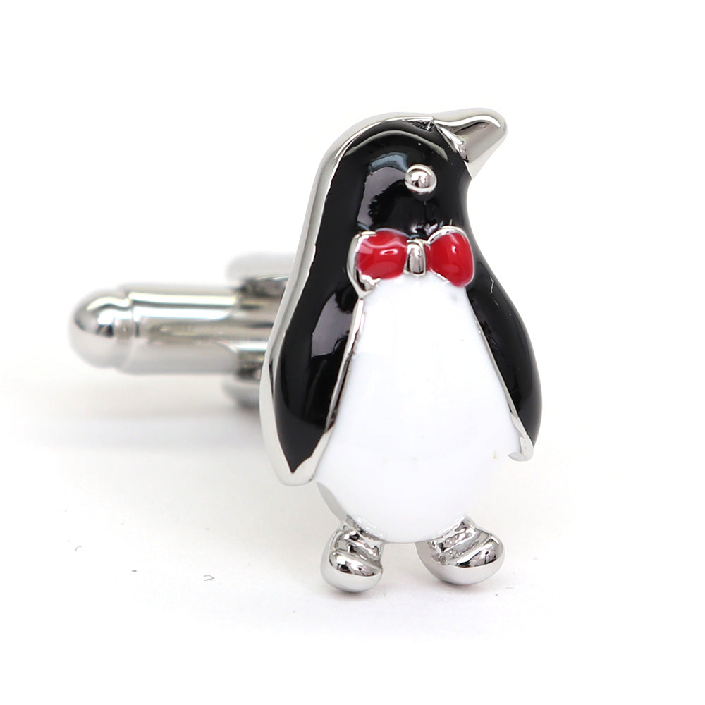 メチャメチャ-かわいい-ペンギン-カフスボタン-カラフル系-動物-男女-カフリングス-人気-可愛い-おしゃれな-結婚式-フォ-マル-カフス専門店