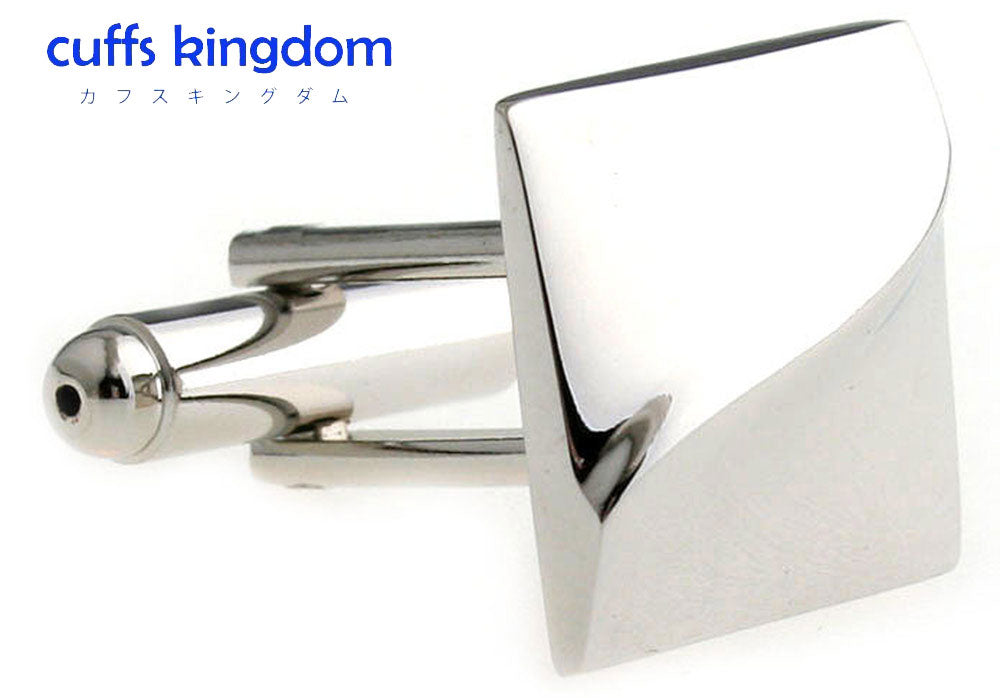 ウェーブ-スクエア-カススボタン-シンプル-飽きないデザイン-銀色系-男女-カフリングス-営業マン-おしゃれ-かわいい-結婚式-カジュアル-シンプル-スーツ-人気-プレゼント-ギフト-入園式-入学式-成人式