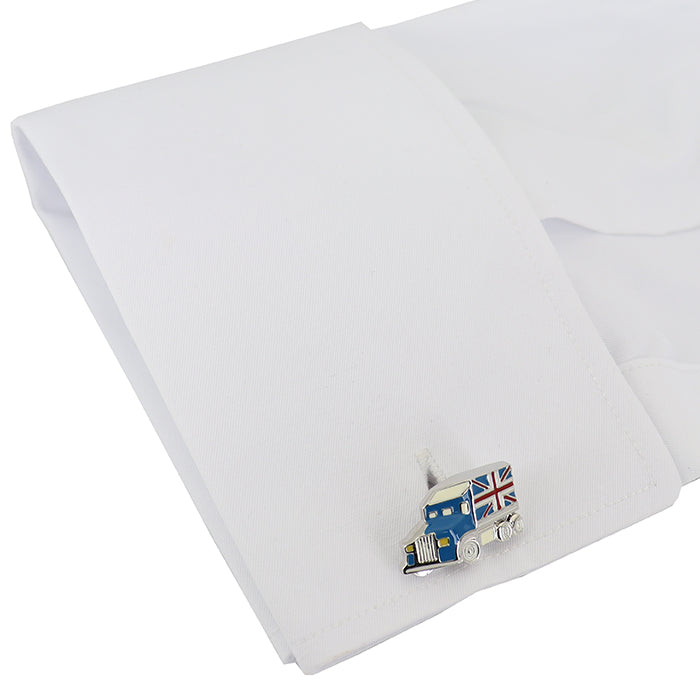 綺麗な発色-ブリティッシュ-トレーラー-カフスボタン-英国-旗-高級