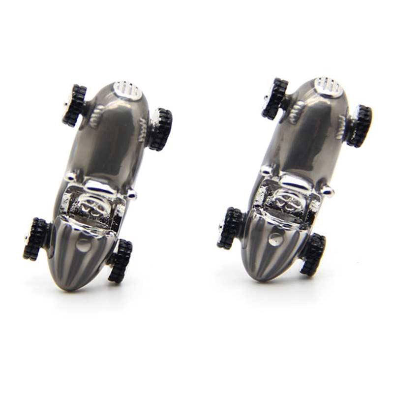 選べる３色レーシングカー-カフスボタン-グレー-ブルー-レッド-車-男女-カフリングス-大人気-プレゼント-おしゃれ-結婚式-カフスシルバー専門店