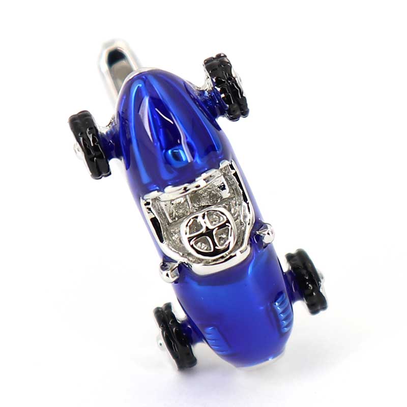 選べる３色レーシングカー-カフスボタン-グレー-ブルー-レッド-車-男女-カフリングス-大人気-プレゼント-おしゃれ-結婚式-カフスシルバー専門店