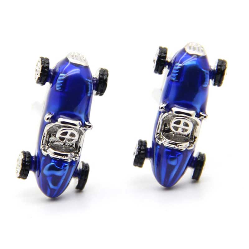 選べる３色レーシングカー-カフスボタン-グレー-ブルー-レッド-車-男女-カフリングス-大人気-プレゼント-おしゃれ-結婚式-カフスシルバー専門店