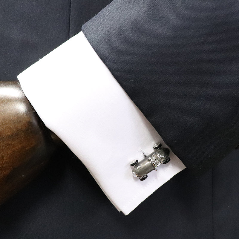 選べる３色レーシングカー-カフスボタン-グレー-ブルー-レッド-車-男女-カフリングス-大人気-プレゼント-おしゃれ-結婚式-カフスシルバー専門店