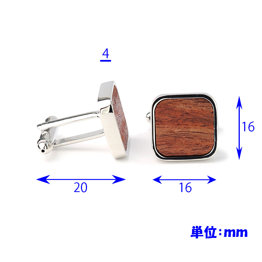 木製バイオレット-カフスボタン-赤紫-おしゃれ-男女-カフリングス-木-スーツ-結婚式-プレゼント-カフス専門店