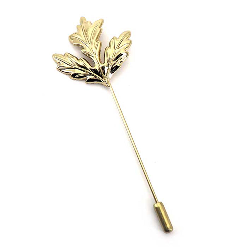 ヒイラギ の 葉 クリスマス スーツ アクセ 【 金色 】 ラペルピン [ おしゃれ かわいい プレゼント 高級感 メンズ お礼 ギフト アクセサリ ]