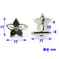 花びらカフスボタン-黒白-男女-カフリングス-プレゼント-おしゃれ-結婚式-カフス専門店