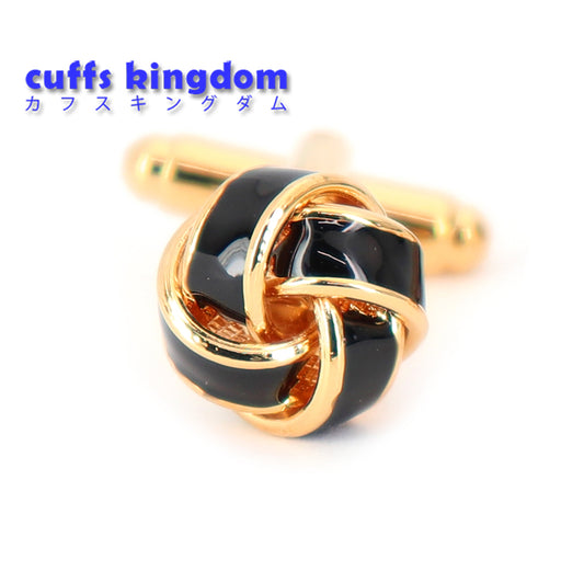 編み込みボール-カフスボタン-金-黒-男女-カフリングス-プレゼント-おしゃれ-結婚式-カフス専門店