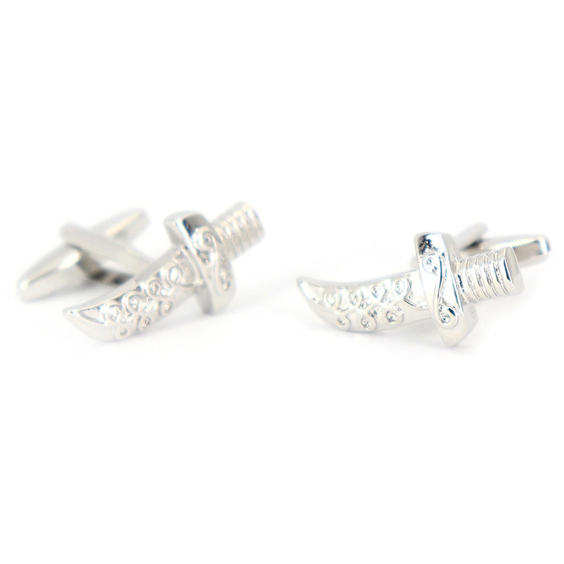 短剣-カフスボタン-シルバー-男女-カフリングス-プレゼント-おしゃれ-イベント-趣味-結婚式-カフス専門店