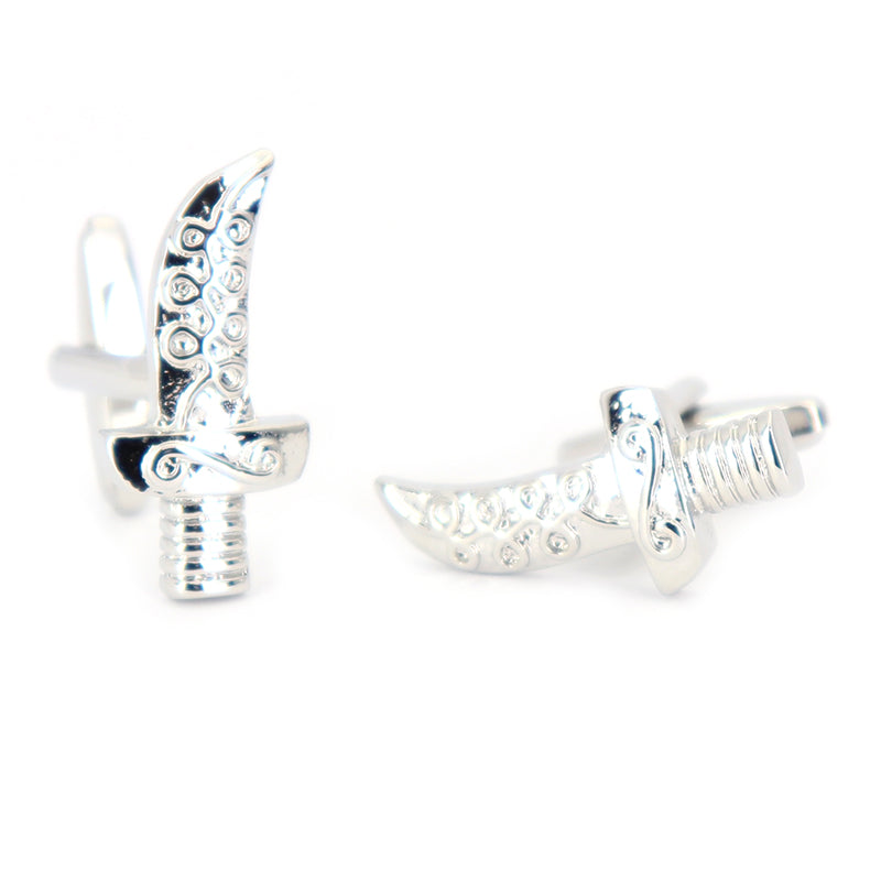 短剣-カフスボタン-シルバー-男女-カフリングス-プレゼント-おしゃれ-イベント-趣味-結婚式-カフス専門店