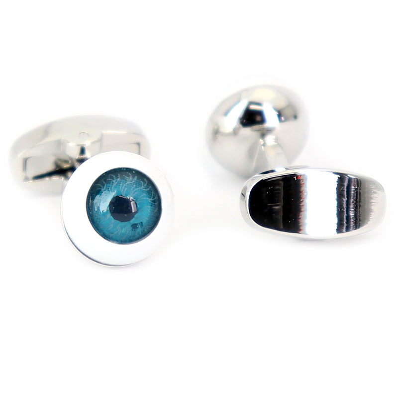 眼球-目玉-カフスボタン-ホワイト-ブルー-ブラック-男女-カフリングス-プレゼント-おしゃれ-医者-瞳-ユニオン-結婚式-カフス専門店
