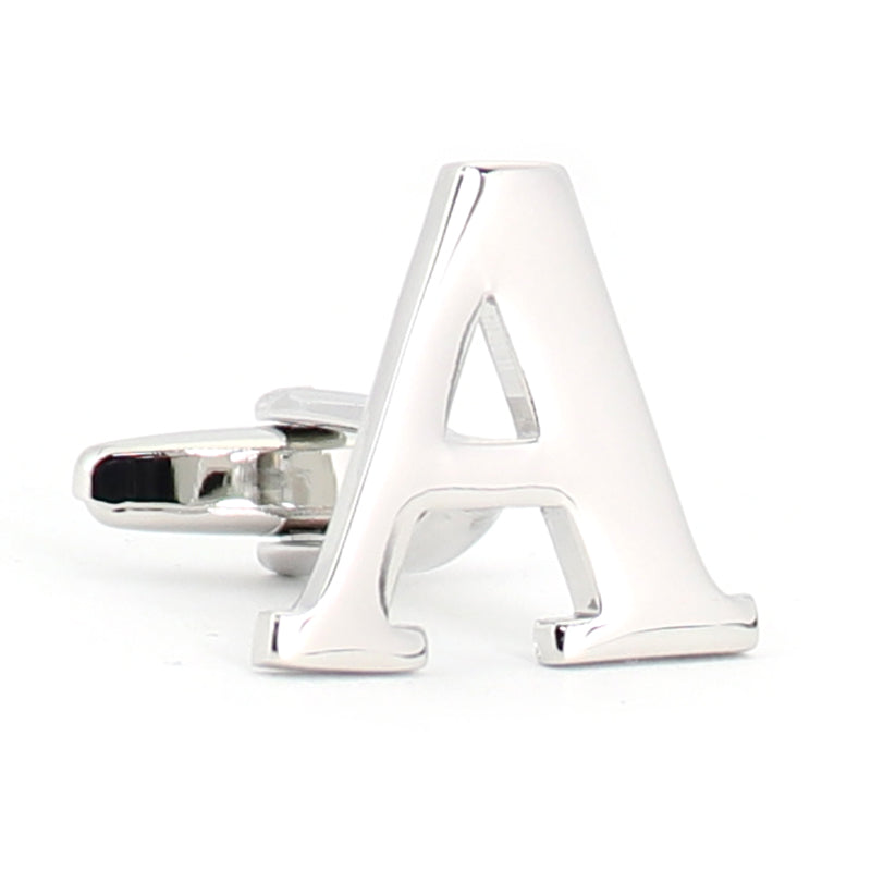 片方のみ単品販売-組合せ自由アルファベット-カフスボタン-box1-シルバー-男女-カフリングス-プレゼント-おしゃれ-ユニーク