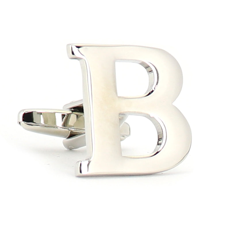 片方のみ単品販売-組合せ自由アルファベット-カフスボタン-box1-シルバー-男女-カフリングス-プレゼント-おしゃれ-ユニーク